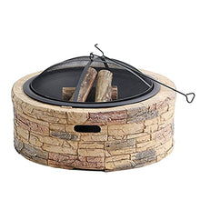 Outdoor Fire Pit Outdoor Wood Fire Pit BBQ Grill, Backyard Patio Garden Fireplace Cooking Fire Pit Bowl
