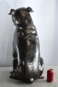 NIFAO Bold Life Size English Bulldog Aluminum Garden, 22" L x 15" W x 29" H