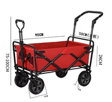 CWENZXDIA Garden Wagon Folding Utility Wagon Garden Outdoor Picnic Camping Cart with Storage Basket Adjustable Handle Utility Cart(D)