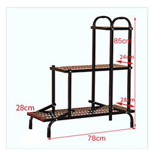 MIIKHI Plant Stands,Flower Shelf Wrought Iron Multi Layer Floor Standing Balcony Shelf Indoor Green Radish Fleshy Flower Shelfnishings/White/B