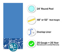 Wilbar 24-Foot Round Fallston Above-Ground Swimming Pool Swirl Bottom