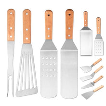 Barbecue Tool Shovel Frying Stainless Steel Iron Plate Steak Set
