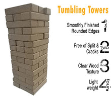 Generic 45-Piece Lightweight Cork Tumbling Tower Set Clear