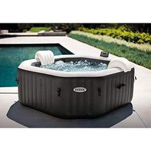 Intex PureSpa Jet and Bubble Deluxe Inflatable Hot Tub Set Black