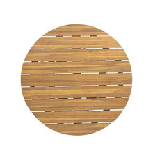 Merax Outdoor Farmhouse Acacia Wood Bistro Set of 3, Cream+Teak