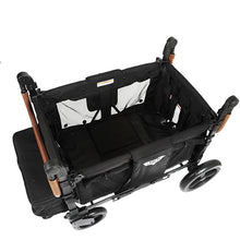 Keenz Duo Stroller Wagon with Canopy 4-Passenger Capacity Black