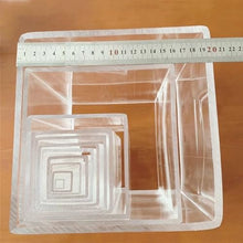Clear Acrylic Square Pipe For DIY Water Garden