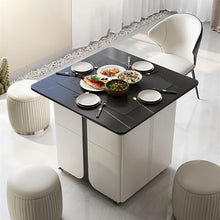 LICONG-2019 Tea Table Balcony Tea Table Modern Rock Slab Kung Fu Tea Table Liftable and Movable Tea Table Tea Brewing Kettle Side Table(Small)