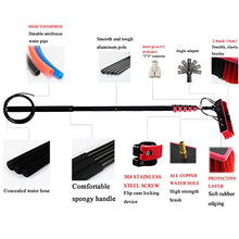Water Fed Pole Window Cleaning Kit Car Trucks Washing Brush Extension Aluminum Alloy Pole Angle Adjustment Brush with 20m/65.6ft Hose,9m/30ft