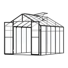 VEVOR Polycarbonate Garden Greenhouse, 8 x 10 Ft, with 2 Ventilation Windows, Hinged Door, Pavilion Style, Large Aluminium Greenhouse Kit, Flower Plant Shelter for Outdoors, Backyard
