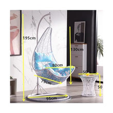LIAN16PENG Wicker Chairs Hanging Basket Small Hanging Chair Swing Iron Art Cradle Balcony Indoor Rocking Chair Patio Chair