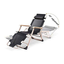 IIPOSAQQ Zero Chair Outdoor Folding Adjustable Lounge Chair Chaise 250LBS Weight Capacity Recliner Chairs for Patio Pool Beach Lawn Deck Yard