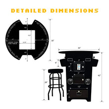 Creative Outdoor Distributor Full Size Arcade Machine 2 Player 60 Games 22" LCD Round Glass Top