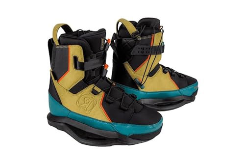 Ronix Wakeboard Binding - Atmos EXP - Intuition - Brown-Blue-Black