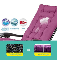 KLNBV Garden rocking chair Folding beach chair Height-adjustable garden chair Adjustable rocking chair Rocking chair with cushions for The beach, patio, terrace