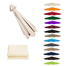 MXJCKSOQ UV Protection Canopy Replacement for 2- Sun Umbrella - Outdoor Parasol Top Cover Grass Green Perfect for Sun Shade & Weather Resi /8 arms,Beige-7.5ft (230cm)/8 arms