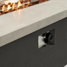 60" Outdoor Propane Fire Pit Table, Rectangular Concrete Gas Fire Pit with 60,000 BTU Heating, Hidden Tank Storage, Electronic Ignition, Lava Rocks & Cover for Patio Backyard Deck Garden, Light Grey