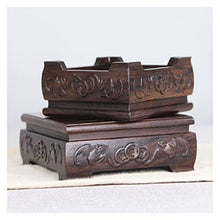 YYBOES Plant Pedestal Stand Wooden Vase Base Square Wooden Vase Display Stand Indoor Flower Pot Stand Flower Pot Container Display Stand Pedestal Stands for Display