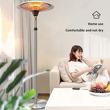 Patio Heater Outdoor Electric Heater 3000W Outdoor Heater Free Standing Indoor Outdoor Heater IP44 with Tip Over Protection Instant Warm-(3000W) 72x210cm (28x82in) (62x210cm (24x82in) 2100w (remote