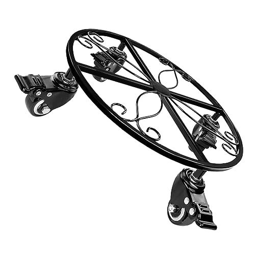 YYBOES Plant Pot Stand with Wheels Flowerpot Dolly Flowerpot Stand with Caster Indoor Plant Dolly Rolling Plant Stand Plant Base with Wheels Rolling Plant Tray Movable Plant Stand