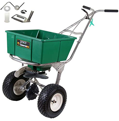 Lesco High Wheel Walk-Behind Fertilizer Spreader with Agitator Repair Kit Bundle