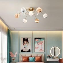 XIEICS Dimmable Modern Flush Mount Ceiling Lights, Nordic Creative Children's Room Close to Ceiling Lights for Boys Baby Room Nursery Dining Room Bedroom Living Room