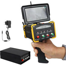Professional Underground Metal Detector with HD Screen, Adjustable Depth 1-16m & Search Range 1-99m for Gold, Silver, Diamond, Copper Exploration (Yellow)