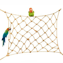 Natural Jute Bird Net,Pet Climbing Netting for Budgies Parrot Conure Parakeets Blue & Gold Macaw,Parakeet Cage Toy Accessories Nets for Cockatoo Habitat,Chew T(Size:3M×6M(9.8FT×19.7FT),Color:Jute)