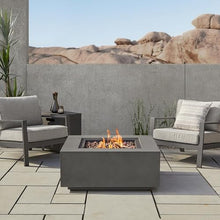 Lakeview Elysian 36-Inch Square Propane Gas Fire Table - Weathered Slate - SC-C9812LP-WSLT