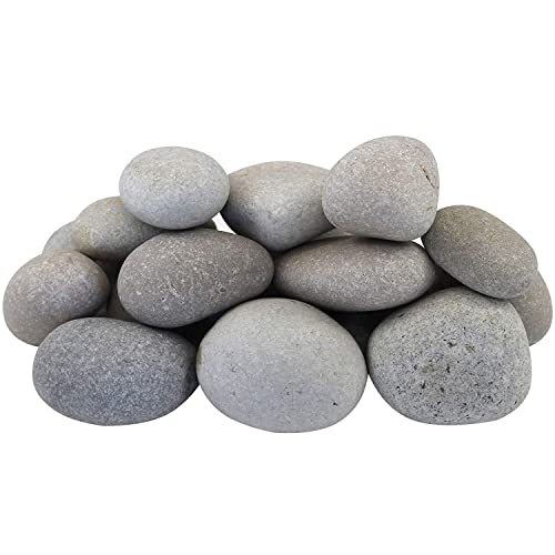 Margo Outdoor Living 1-3 in. Light Grey and Tan Beach Pebbles (900 lbs/30-Pack Pallet)
