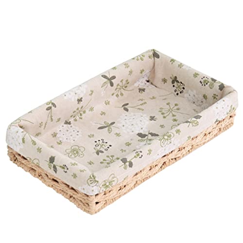 GAAHRQQQ Vegetable Woven Basket Picnic Food Storage Cloth Basket for OutdoorsPicnic Basket