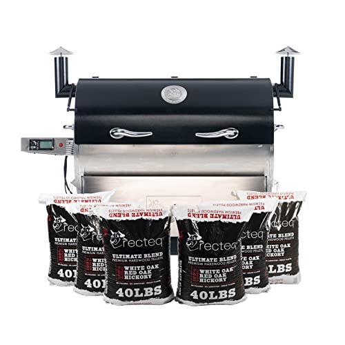 recteq RT-2500 BFG Wood Pellet Smoker Grill Stainless Steel