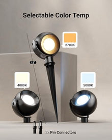 Sunco 50 Pack LED Low Voltage Landscape Lighting Spotlight Spheres