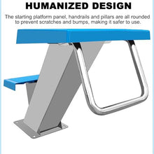 TT-YEL Secondary Swimming Pool Diving Platform, Inclined Diving Board, 304 Stainless Steel Diving Board, Non-Slip Competition Training Diving Platform, Blue