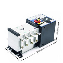 100A 4P ATS Generator Dual Power Automatic Transfer Switch AC220V Control Voltage for ATS Controller Diesel Generator Parts(100A 4P)