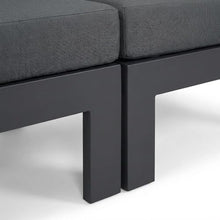 Outdoor Escape Gray Fabric Outdoor Patio Modular Sectional, Weather-Resistant Upholstery, Comfortable Back Height, Easy-to-Clean Material