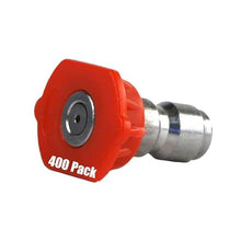 400 Pack of Erie Tools 3.0 Stainless Steel Orifice 0 Degree 1/4in. Quick Connect 4000 PSI High Pressure Washer Spray Nozzle Tips