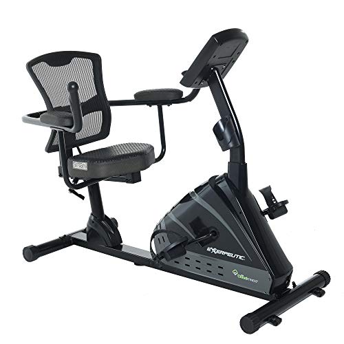 Exerpeutic 5000 Indoor Recumbent Exercise Bike Black/Grey