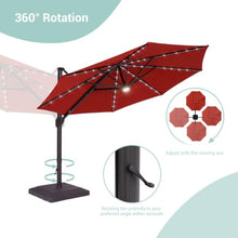 OROTLECT 132'' Lighted Cantilever Umbrella