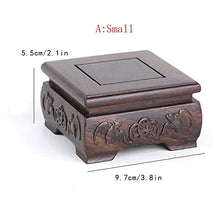 YYBOES Plant Pedestal Stand Wooden Vase Base Square Wooden Vase Display Stand Indoor Flower Pot Stand Flower Pot Container Display Stand Pedestal Stands for Display