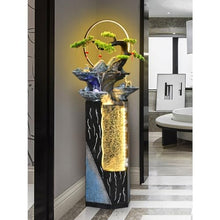 GLigeT Outdoor Water Fountain Chinese Water Fountain Landscape, Home Living Room Courtyard Water Circulation Floor Decoration, Office Water Landscaping Outdoor Fountain (Size : L)