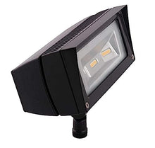 RAB Lighting FFLED18 2 Pack LED Floodlight for Landscapes/Façades/Security Lighting, 18W, 2400LM, Swivel Arm, 5000K Color Temp, Ultra-Efficient, 7H x 6V Beam Spread, Residential or Commercial Use