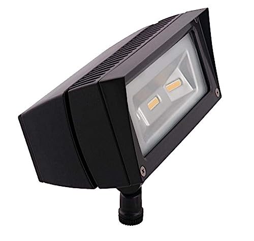 RAB Lighting FFLED18 2 Pack LED Floodlight for Landscapes/Façades/Security Lighting, 18W, 2400LM, Swivel Arm, 5000K Color Temp, Ultra-Efficient, 7H x 6V Beam Spread, Residential or Commercial Use