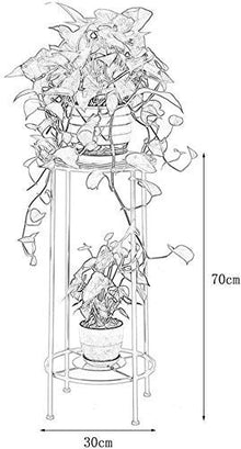 RWGOVLU Plant Stand Iron Art Outdoor Garden Floor-Standing Plant Stand Flower Stand Flower Pot Stand Flower Stand with 2 Tiers Indoor Balcony Flower Stand