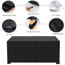 Patio Furniture Covers Waterproof Heavy Duty 53" L x 53" W x 30" H, Extra Large Garden Furniture Set Covers Waterproof, Oxford Cloth Cover Rectangle, Cloth Dust Covers for Furniture