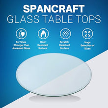 42" Round 3/8" Thick Glass Table Top with Pencil Edge and Tempered Glass