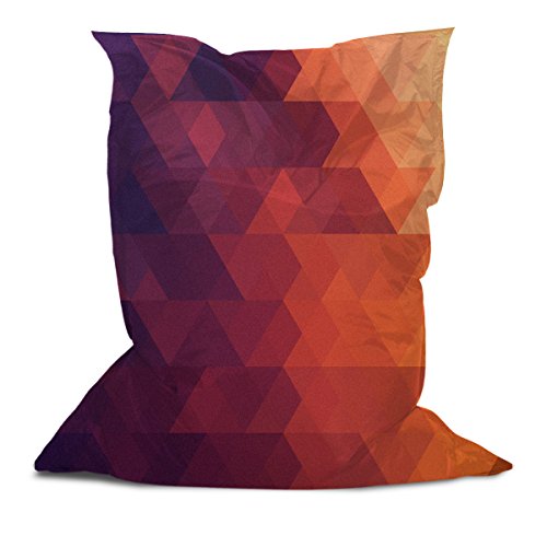 Above All Advertising AAA Bean Bags Lounger with Triangle Stripes Multi Color
