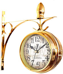 EHVYBDX Double Sided Wall Clock,Retro Wall Clock Outdoor Garden Wall Clock Outdoor Indoor Garden Wall Clock for Garden/Patio/Yard