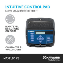 Hayward W3SP2303VSP MaxFlo VS Variable-Speed Pool Pump, Black