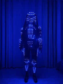 Generic Remote Control LED Robot Suit XXL Black